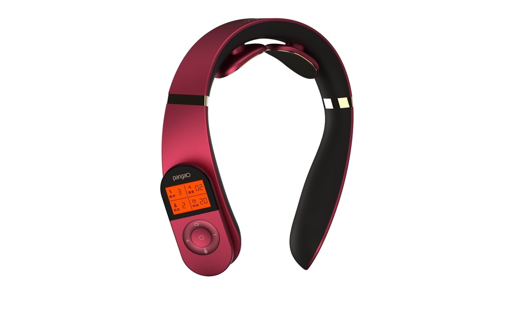 pangao Coussin de massage cervical 4 in 1 Rouge