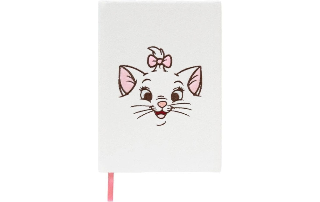 Grupo Erik Bloc-notes Aristocats A5, À lignes, Noir/Blanc/Rose