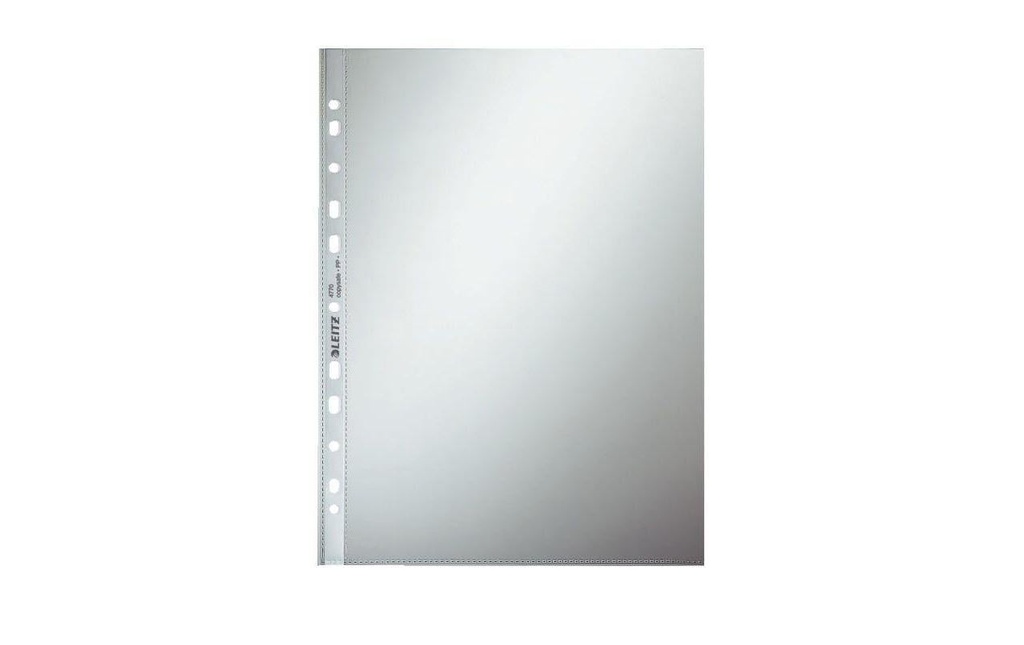 Leitz Pochettes transparentes Épreuve pour documents A4, 100 pièces