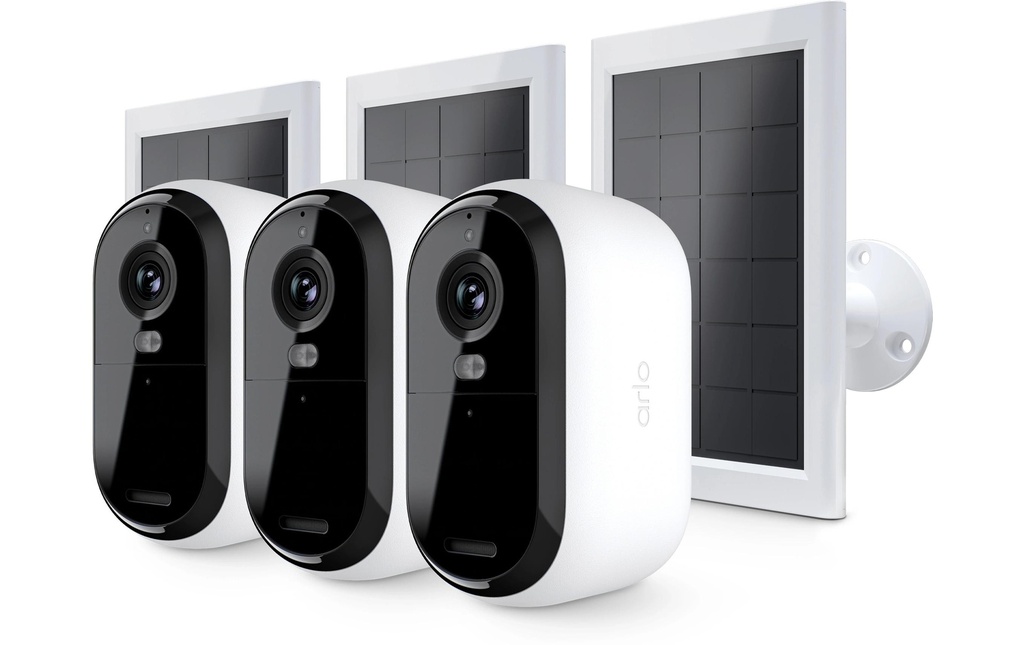 Arlo Essential Outdoor 2K (Gen 2) VMK3350 Panneau solaire, set de 3