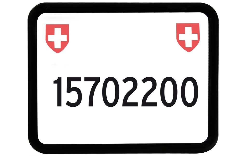 EASYKLICK Supports de plaque d’immatriculation Moto Noir