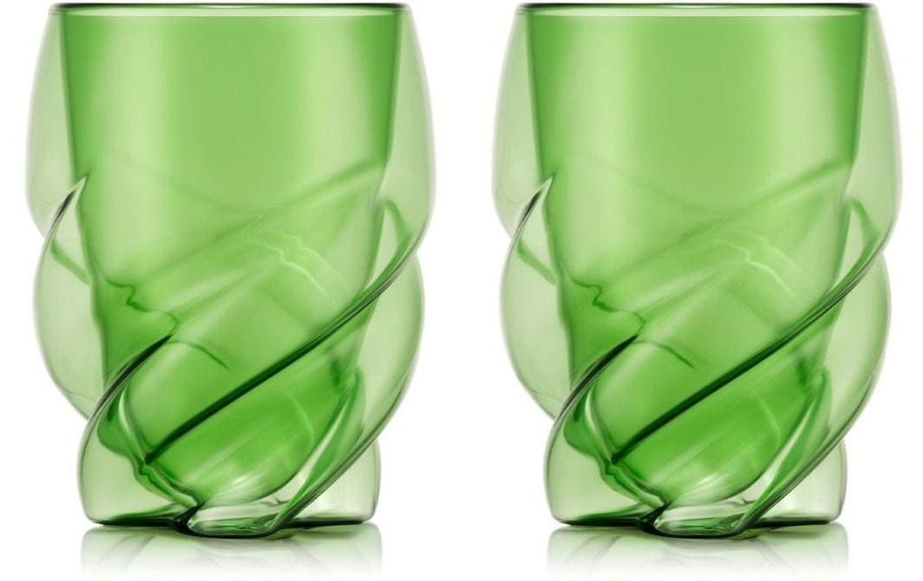 Bodum Verres à double paroi Pavina Paris 270 ml, 2 pièces, vert