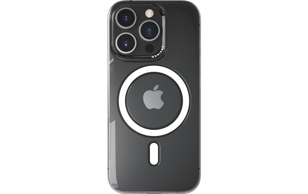 Nudient Coque arrière Boîtier mince Magsafe iPhone 16 Pro Transparent