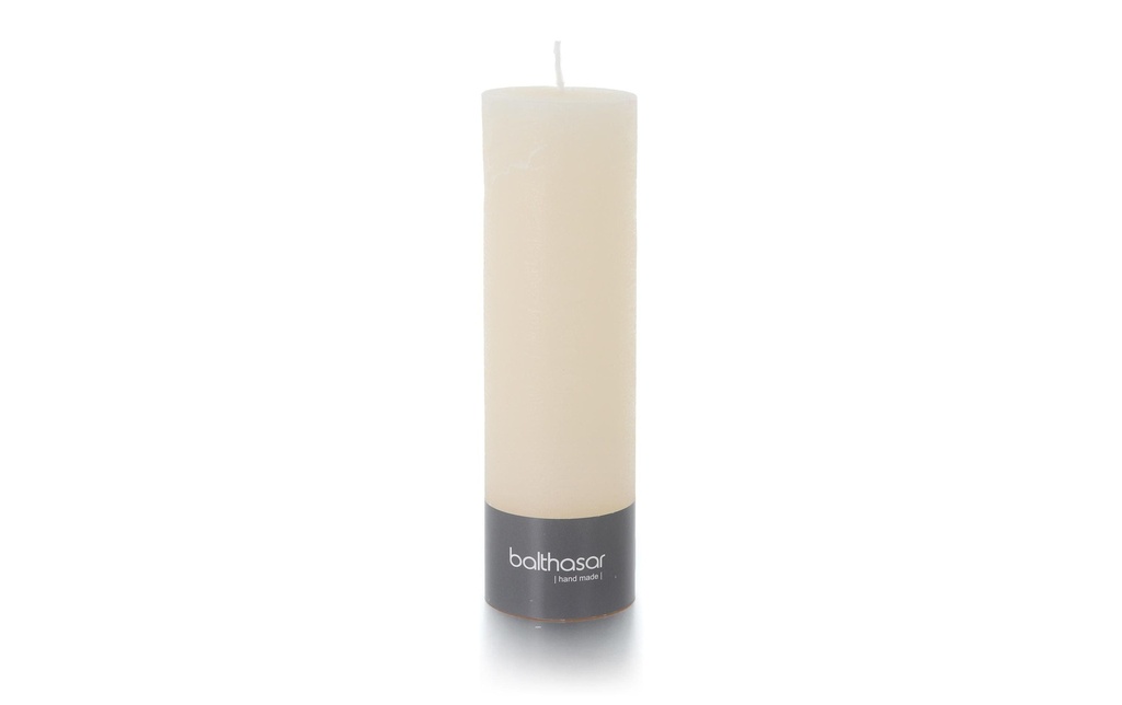balthasar Bougie cylindrique Rustico 20 cm x 6 cm, Ecru