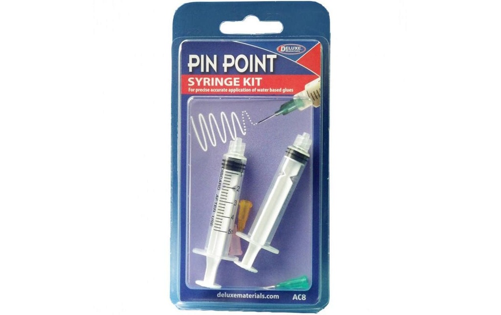 Deluxe Materials Distributeur doseur Pin Point Syringe Kit 1 Pièce/s, Transparent
