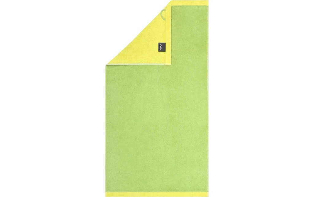 Cawö Serviette de douche Lifestyle Splash 70 x 140 cm, pistache/citron