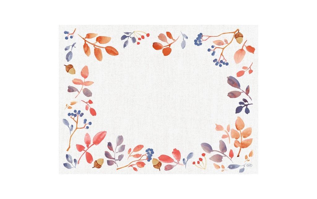 Duni Set de table Autumn Gradient 100 pièces, 30 cm x 40 cm, Blanc