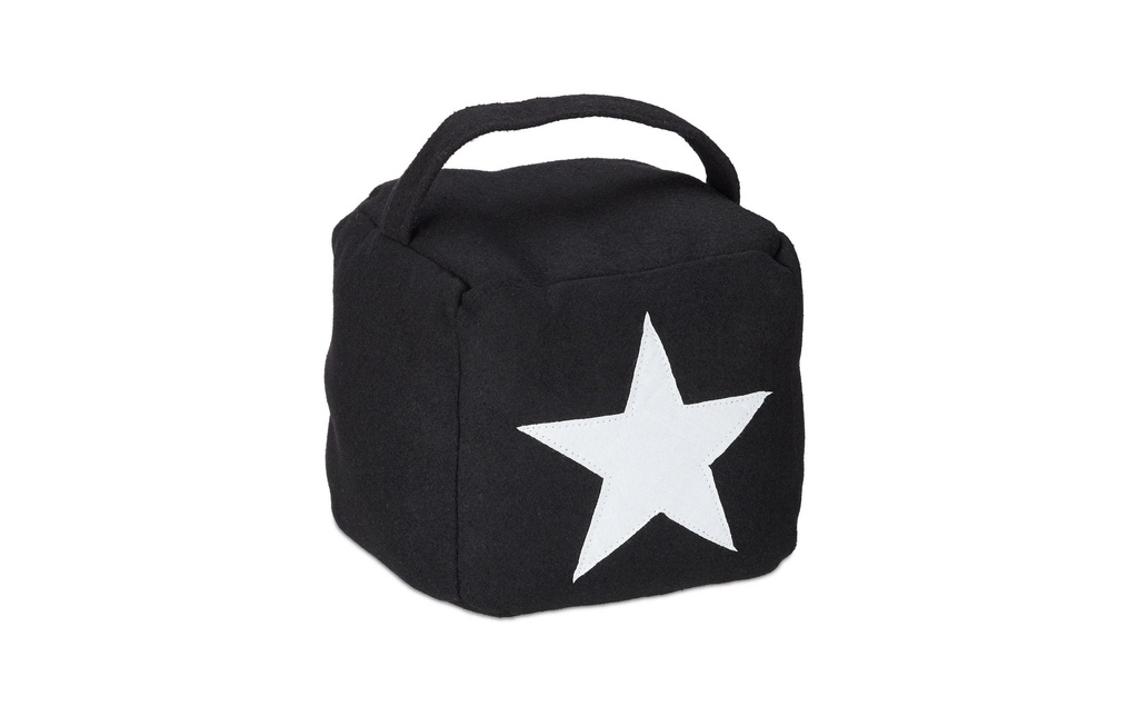 relaxdays Protection de porte Étoile Noir