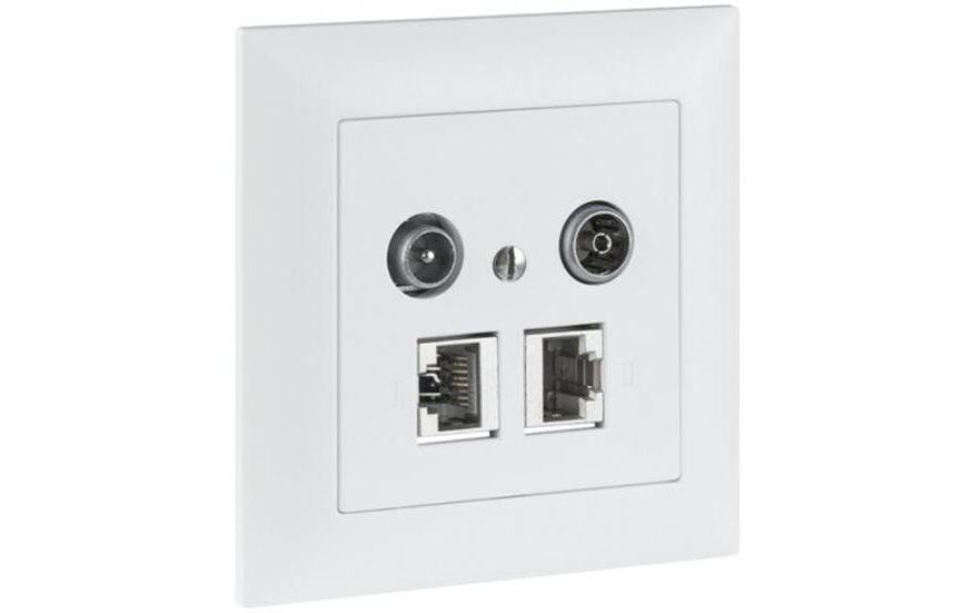 R&M Prise multimédia UP 2 trous 11dB compléter