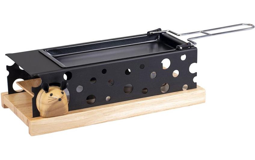 Kadastar Raclette à bougie chauffe-plat Mouse Noir