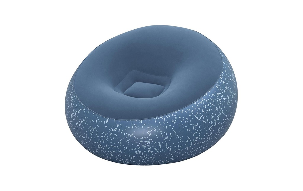 Bestway Fauteuil gonflable Inflate bleu, 112 x 112 cm