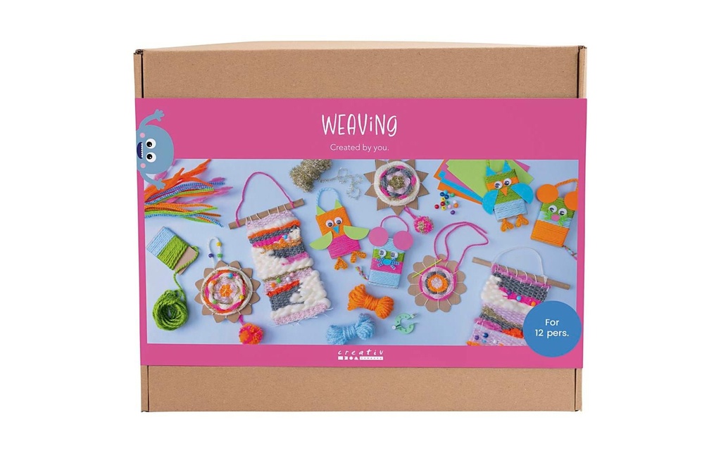 Creativ Company Kits de bricolage - Tissage, décorations murales, suspensions, hiboux