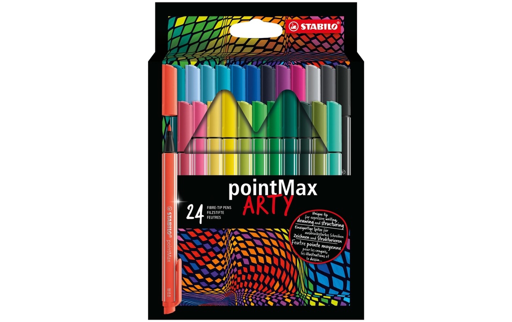 STABILO PointMax étui en carton ARTY de 24