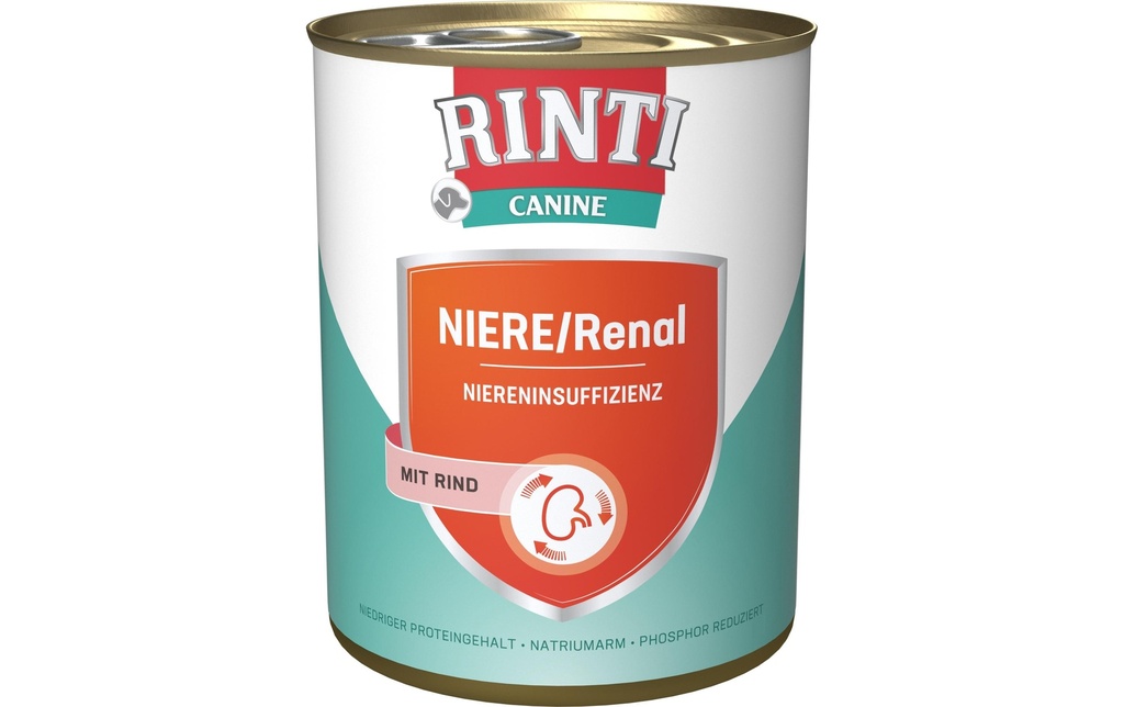 Rinti Canine Nourriture humide Rein / Rénal Bœuf, 800 g