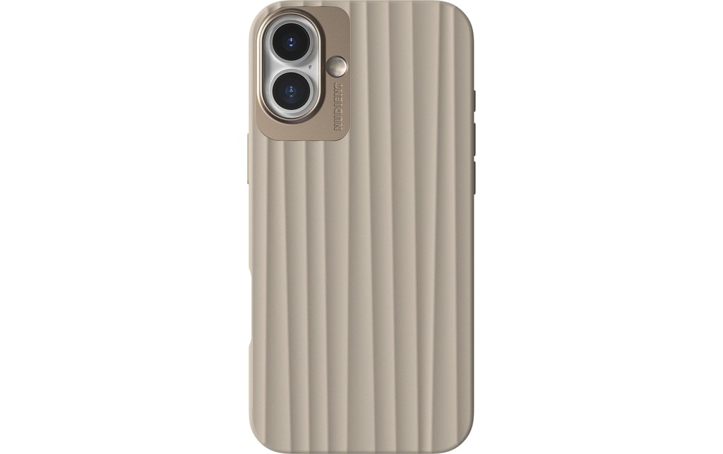 Nudient Coque arrière Bold MagSafe iPhone 16 Plus Linen Beige