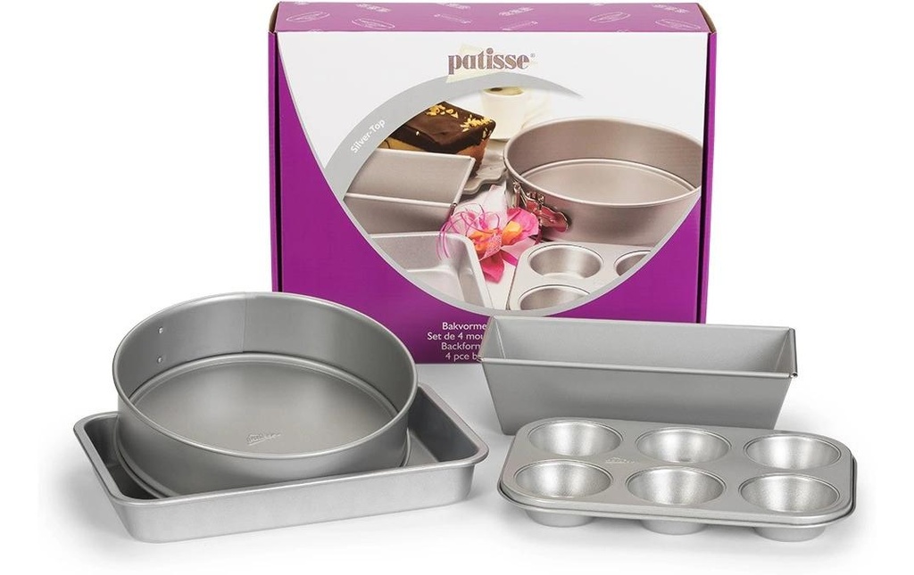 Patisse Set di teglie da forno Silver-Top 4 pièces