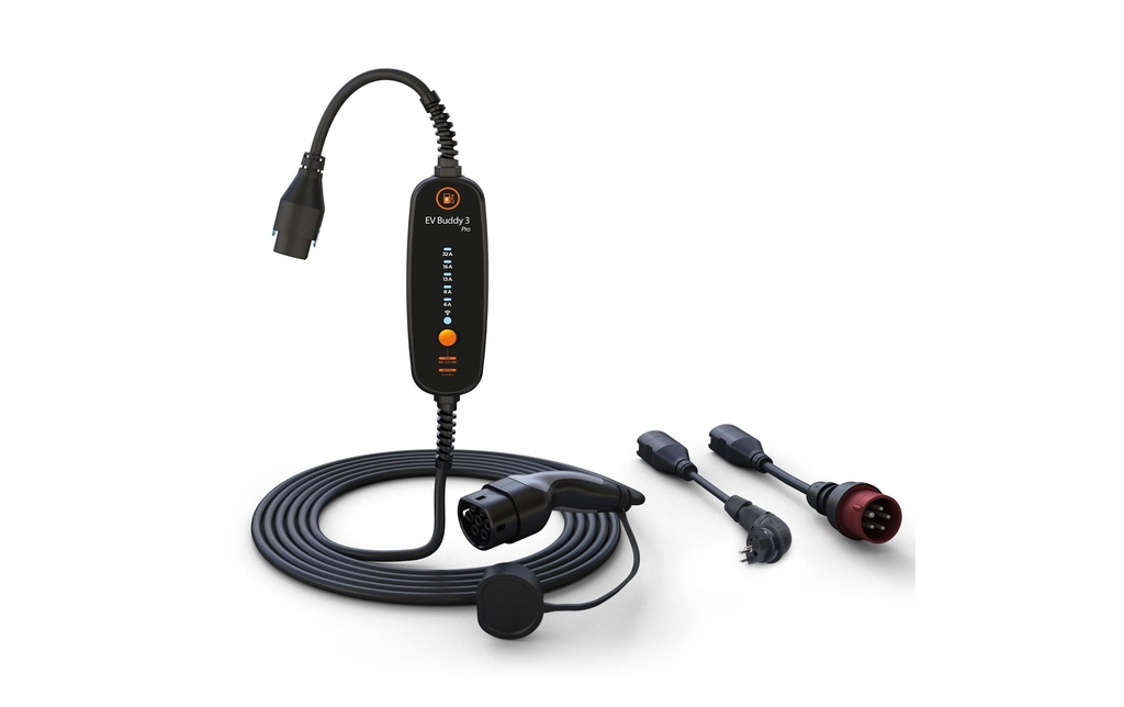 EV Buddy Câble de chargement pour EV Buddy 3 Pro, 22kW, 6.5m, Bluetooth