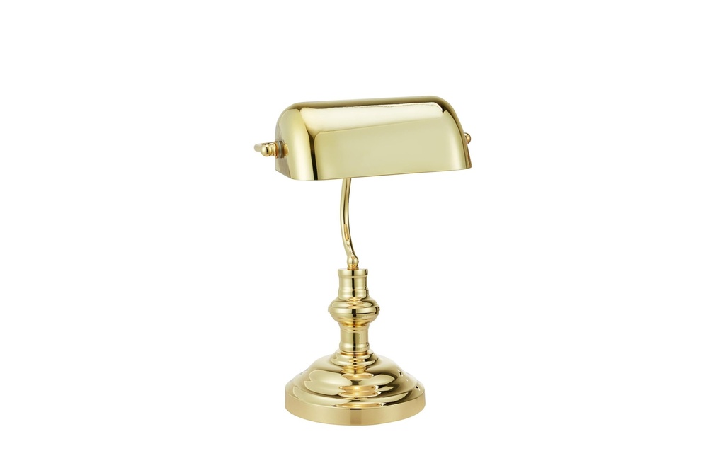 Markslöjd Bankers lampe de table cuivre