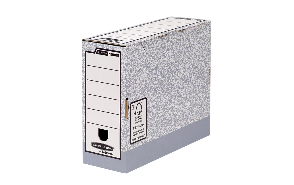 Fellowes Boîte d’archivage Bankers Box Gris, 10 pièces