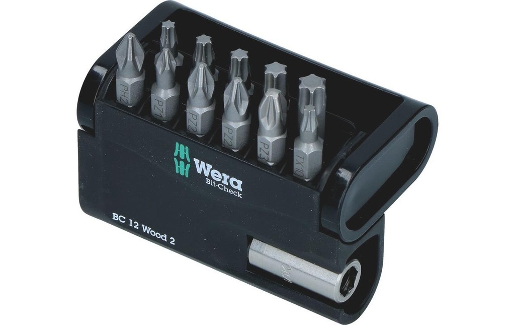 Wera Kits de bits Bit-Check 12 Wood 2 12-teilig