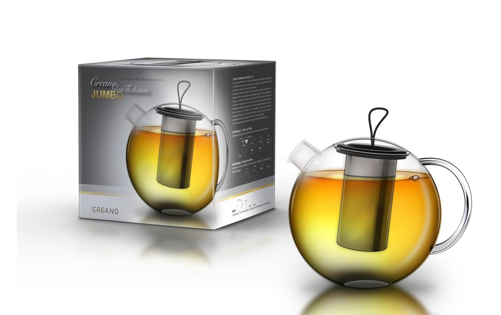 Creano Théière 1.5 l, Transparent