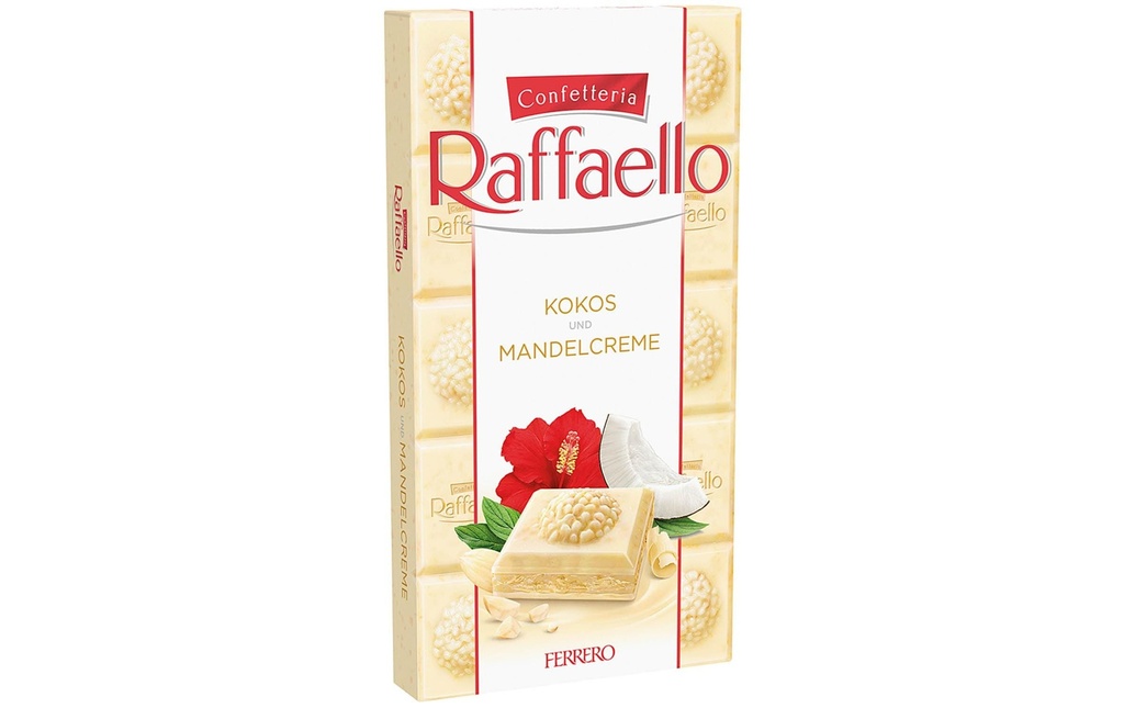 Ferrero Int. Tablette de chocolat Raffaello 90 g