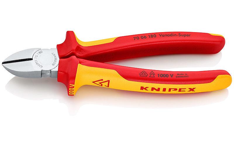 Knipex Pince coupante diagonale 180 mm 1000 V chromé