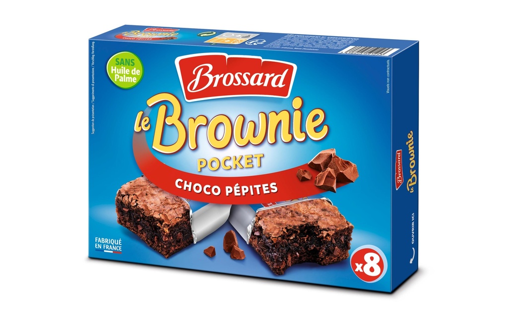 Brossard Mini Brownie aux pépites de chocolat 8 pièces