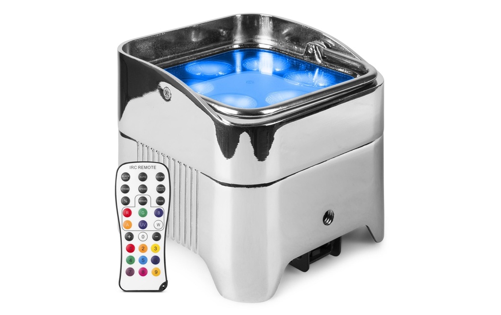 BeamZ Projecteur au sol BBP96SC Uplight Par Chrome