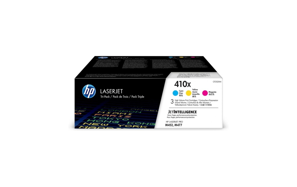 HP Toner Nr. 410X (CF252XM) Magenta/Yellow/Cyan