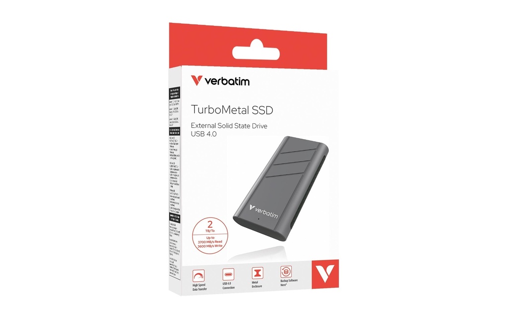Verbatim SSD externe TurboMetal 2000 GB