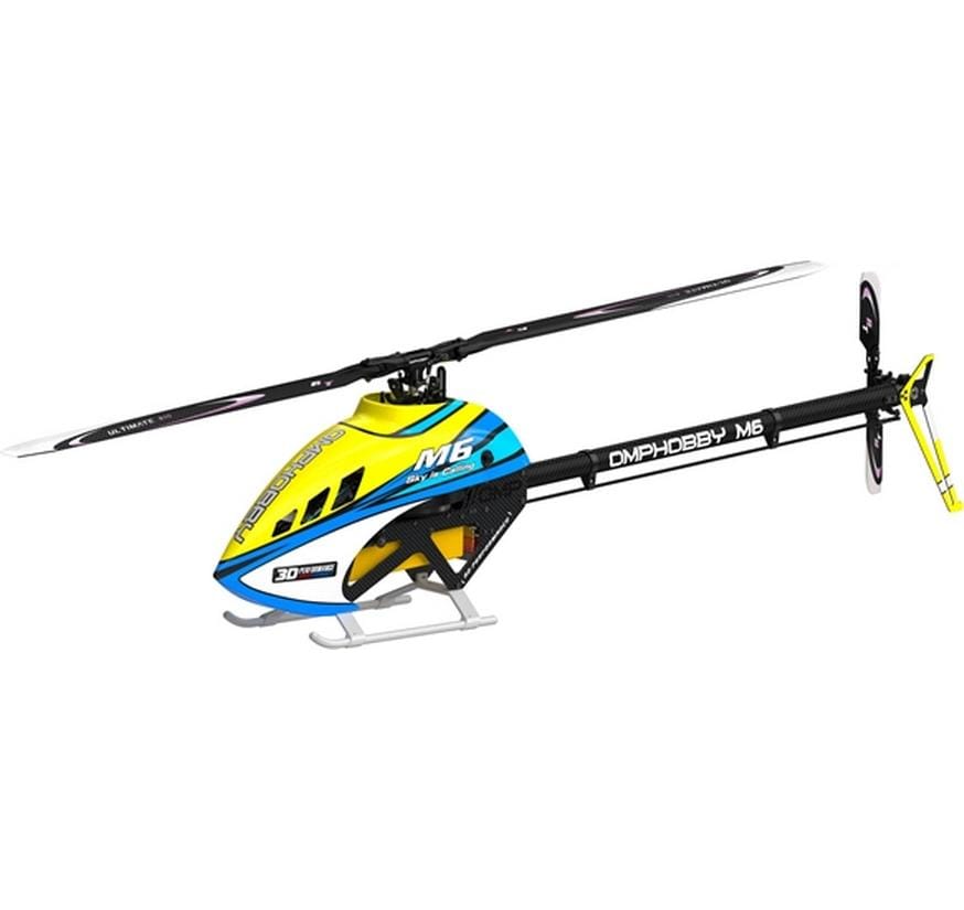 OMPHobby Hélicoptère M6 jaune solaire Kit de construction et pales de rotor