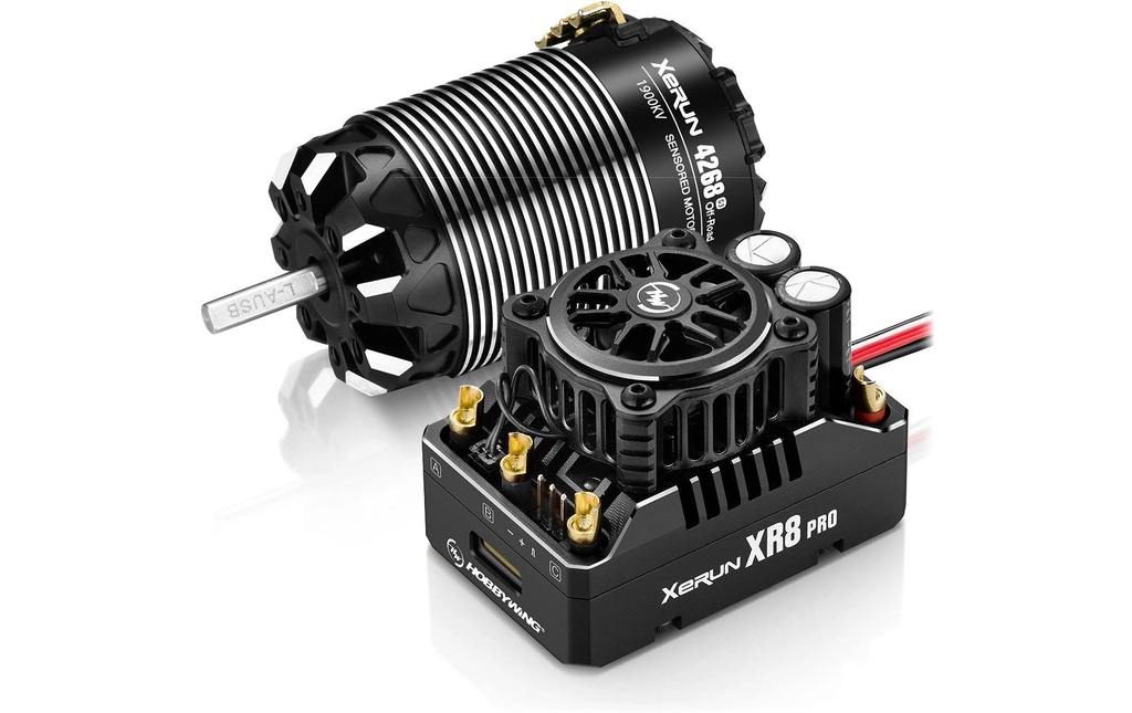 Hobbywing Kits d’entraînement sans brosse Xerun XR8 Pro G3 Combo 1900 kV