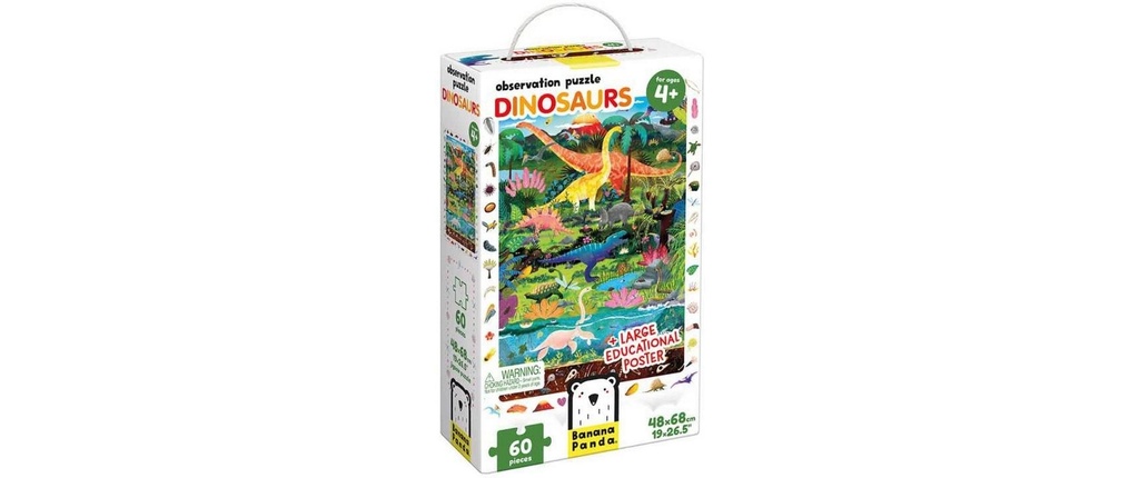 BANANA PANDA Puzzle Observation Dinosaurs (60 pces)