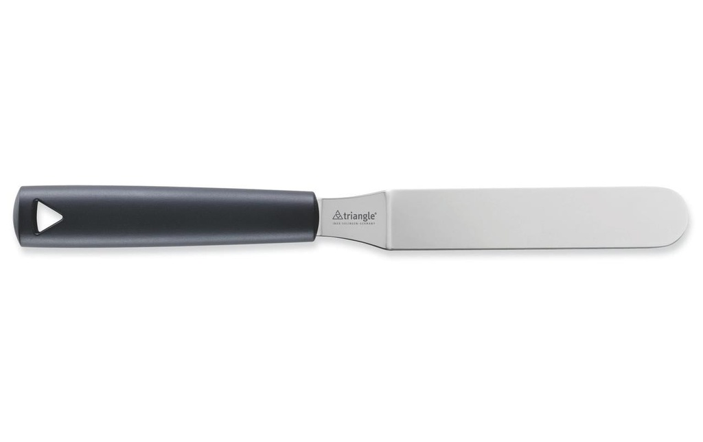 triangle Spatule avec angle 12 cm, Noir/Argenté