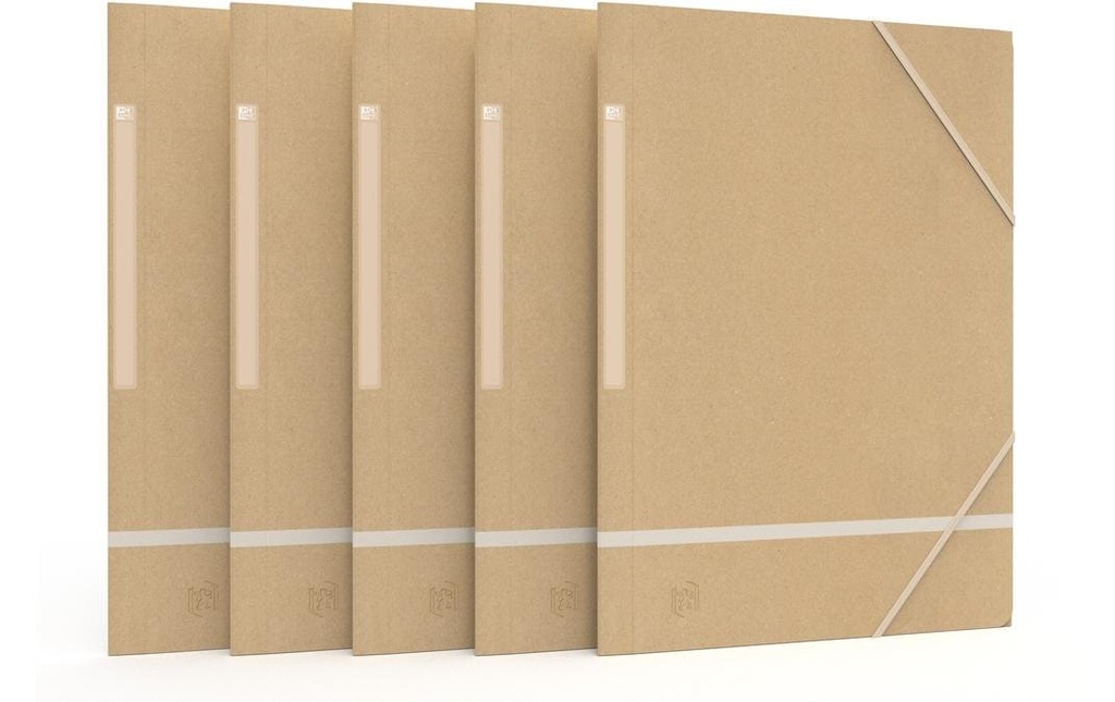 Oxford Portfolio à ruban élastique A4, Beige