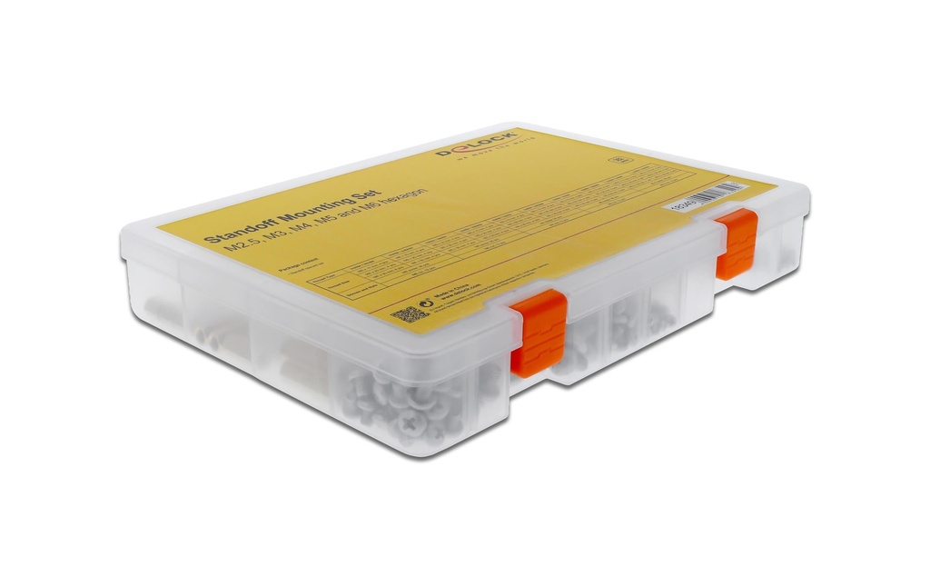Delock Écarteur M2.5, M3, M4, M5, M6 hexagonal, 362 pièces