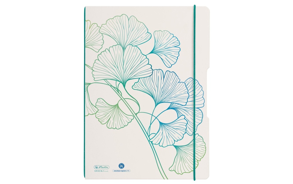 Herlitz Carnet de notes Greenline my.book flex A5, Pois, Ginkgo