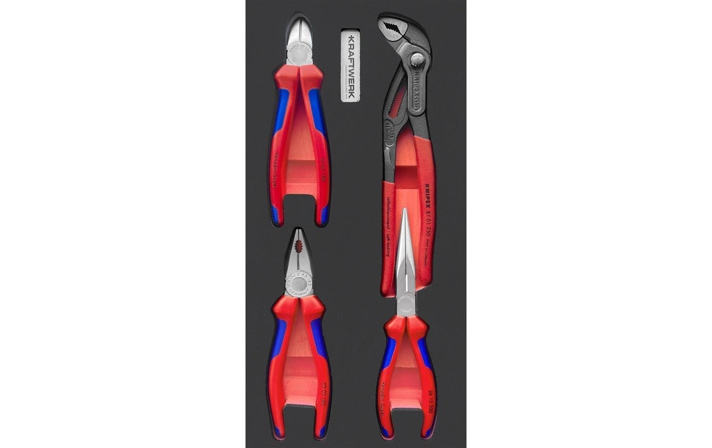 Kraftwerk Jeux de pinces Knipex EVA3, 4 pièces