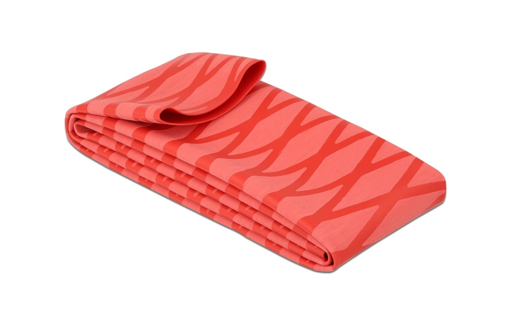 Delock Gaine thermorétractable dessin en X antidérapant 1 m x 50 mm Rouge