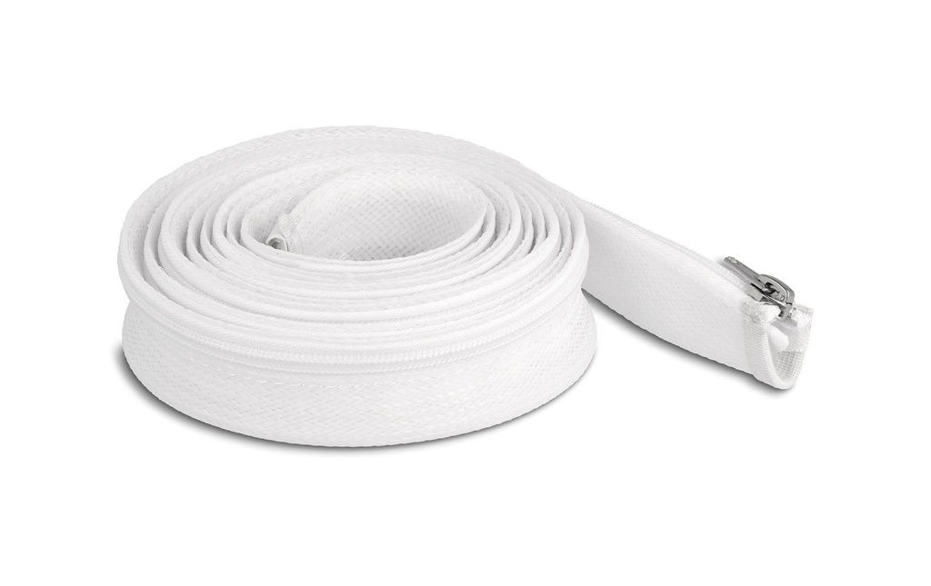 Delock Manchon tressé avec fermeture à glissière 3 m x 30 mm Blanc
