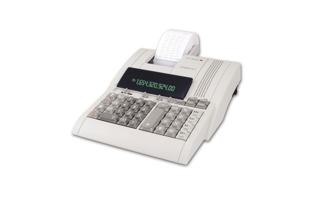 Olympia Calculatrice de bureau CPD 3212S avec fonction d'impression