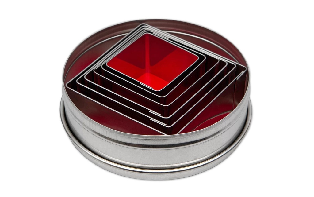 Städter Emporte-pièce pour biscuits Carré Carré, Set de 6 pièces