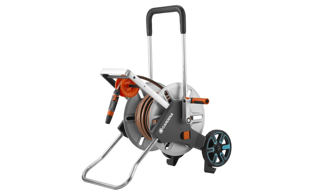GARDENA Chariots dévidoirs en métal Clever Roll M Set 25 m