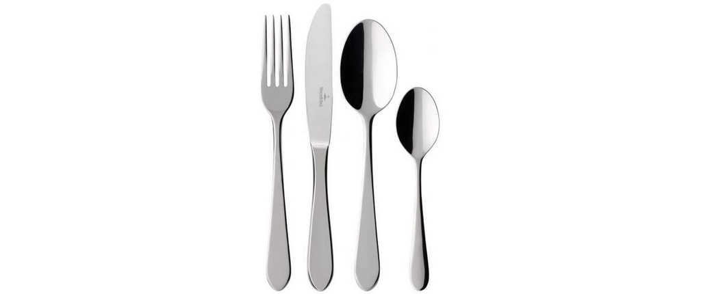 Villeroy & Boch Kits de couverts Oscar Tafelbesteck 24 pièces, Argenté