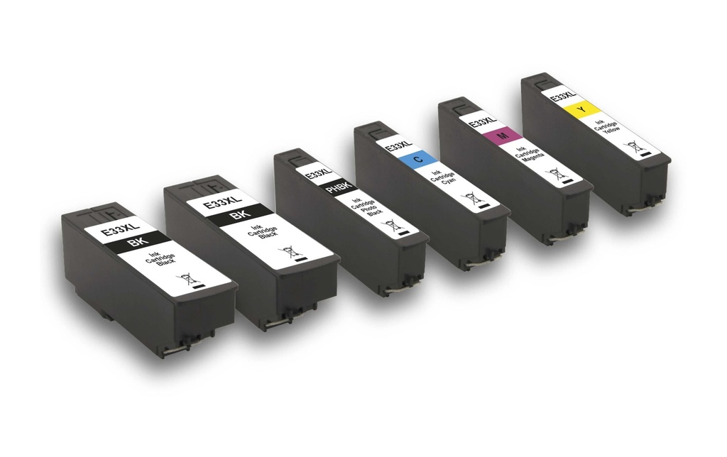 Peach Kits d’encre Epson T3357 C, M, Y, 3x BK