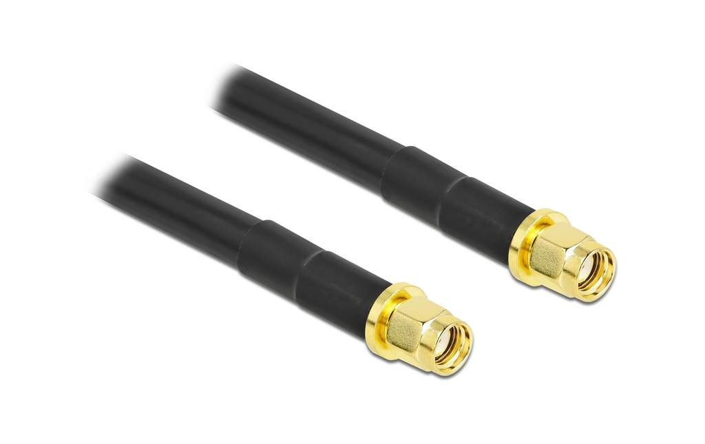 Delock Câbles d’antenne LMR/CFD300 RP-SMA à RP-SMA, 5 m