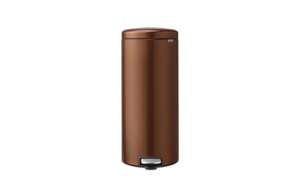 Brabantia Poubelle à pédale NewIcon 30 l, Warm Bronze