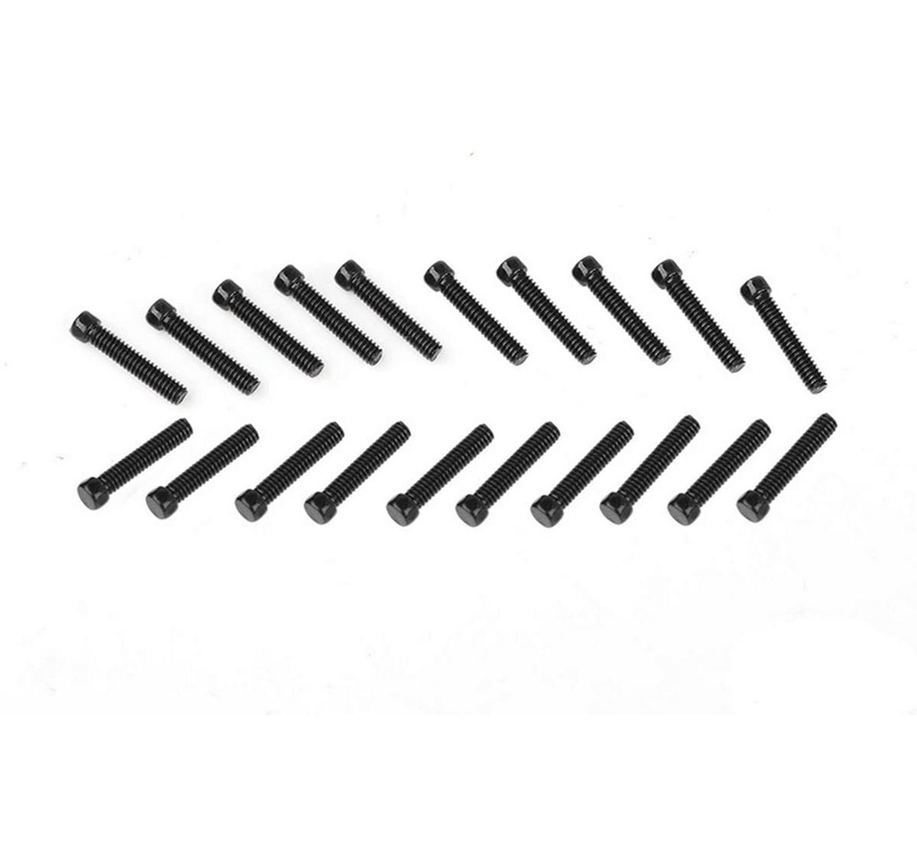 RC4WD Scale Hex Head Bolts M2 x 10 mm noir