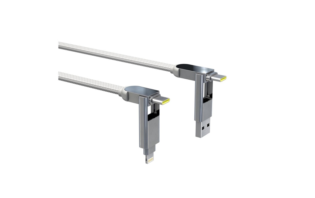 RollingSquare inCharge XL, 6in1, USB-A/-C, Micro-USB, Lightning 3 m